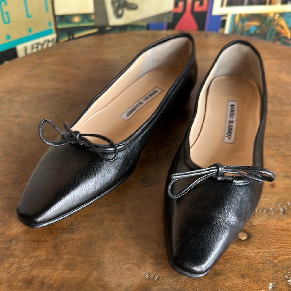 Vintage Manolo Blahnik Ballet Flats with Bows